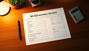 Jak wypełnić SD-Z2 na darowiznę pieniężną?