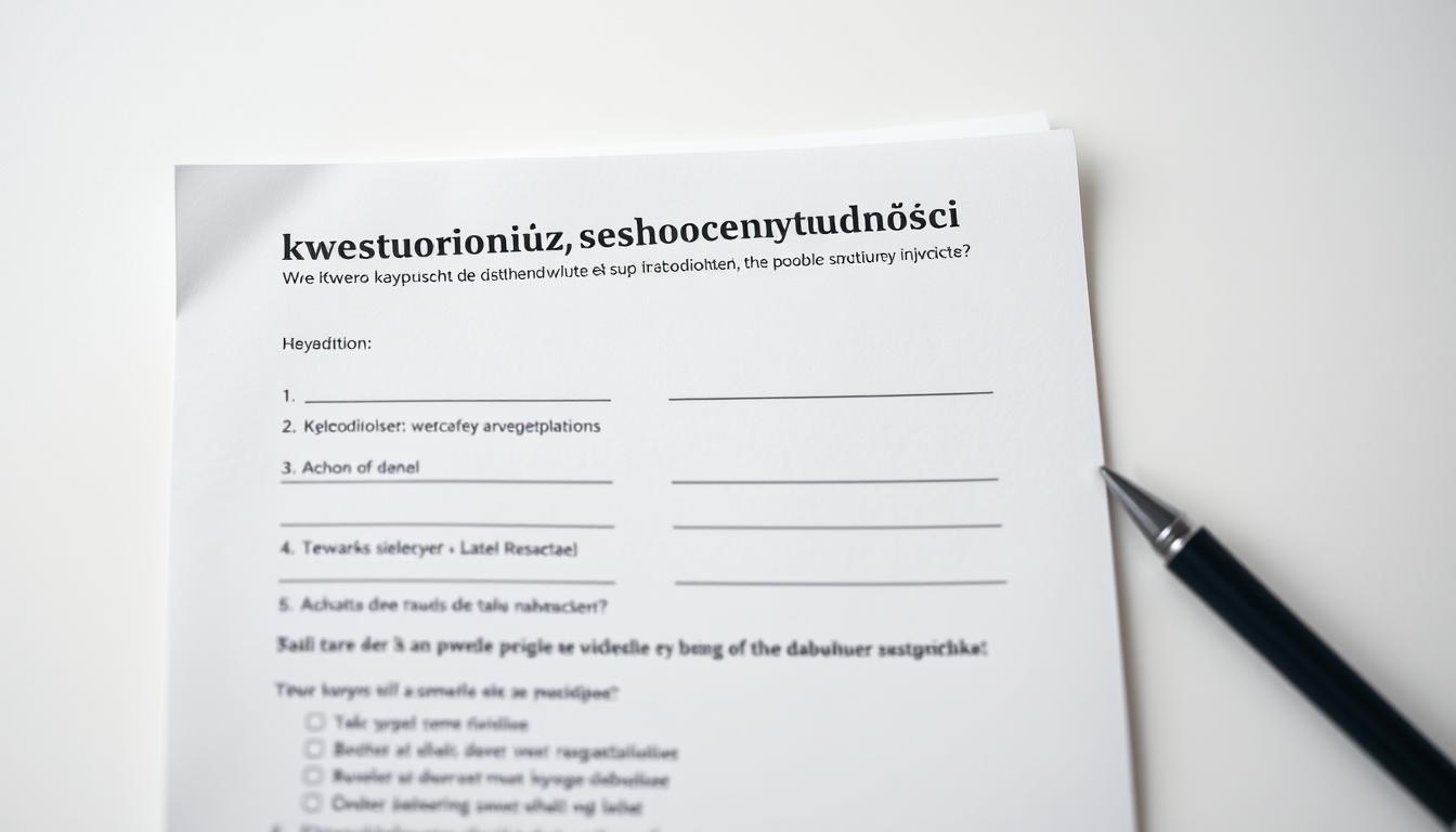 jak wypełnić kwestionariusz samooceny trudności w zakresie wykonywania czynności